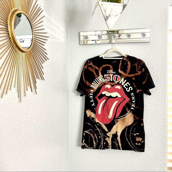 Original Vintage “The Rolling Stones” 2013 Concert Tye Dye T Shirt Size Medium - Picture 13 of 16